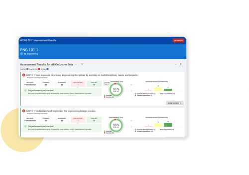 Dashboard image of HelioCampus Assessment and Credentialing platform