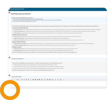 Image of feedback workflows within the Planning &amp; Reporting Solution.