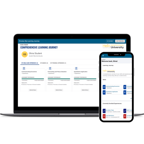 ID: A laptop and smartphone display a 