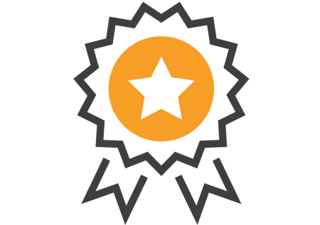 Certification badge icon