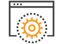 Abstract icon of enterprise technology platform