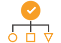 Abstract icon of data models