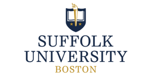 Suffolk University logo.